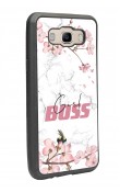 Samsung J7 (2016) Sakura Girl Boss Tasarımlı Glossy Telefon Kılıfı
