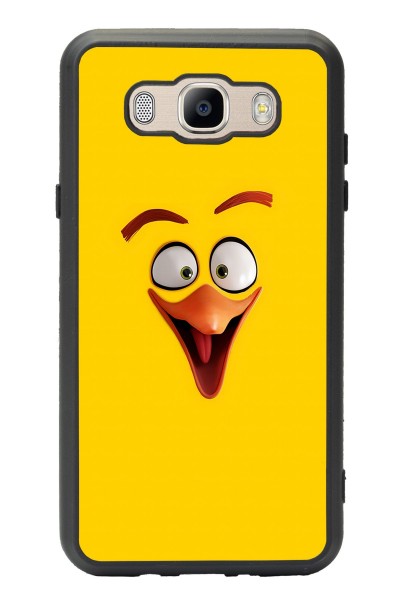 Samsung J7 (2016) Yellow Angry Birds Tasarımlı Glossy Telefon Kılıfı