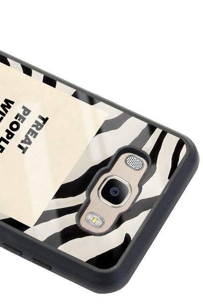 Samsung J7 (2016) Zebra Motto Tasarımlı Glossy Telefon Kılıfı
