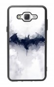 Samsung J7 Beyaz Batman Tasarımlı Glossy Telefon Kılıfı