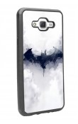 Samsung J7 Beyaz Batman Tasarımlı Glossy Telefon Kılıfı