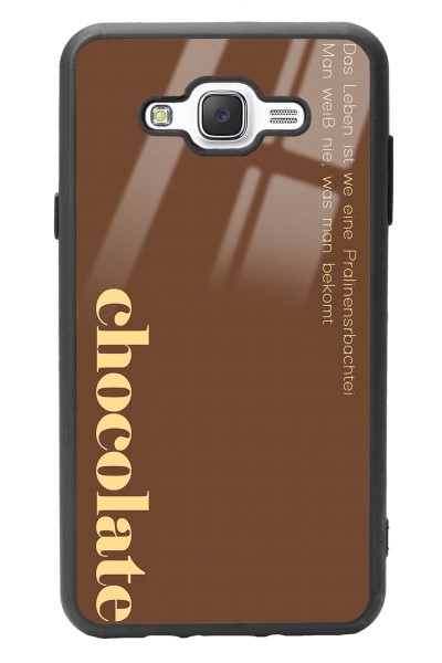 Samsung J7 Choclate Tasarımlı Glossy Telefon Kılıfı