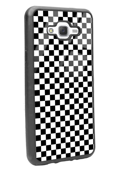 Samsung J7 Damalı Tasarımlı Glossy Telefon Kılıfı