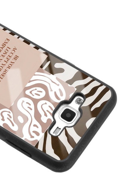 Samsung J7 Emoji Zebra Tasarımlı Glossy Telefon Kılıfı