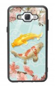 Samsung J7 Koi Balığı Tasarımlı Glossy Telefon Kılıfı