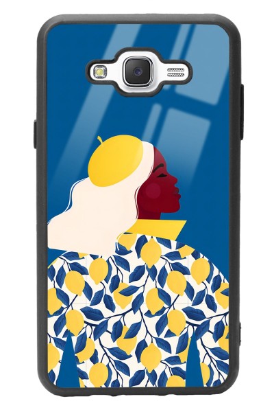 Samsung J7 Lemon Woman Tasarımlı Glossy Telefon Kılıfı