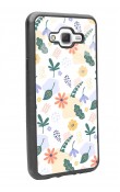Samsung J7 Minik Çiçekler Tasarımlı Glossy Telefon Kılıfı