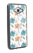 Samsung J7 Minik Yapraklar Tasarımlı Glossy Telefon Kılıfı
