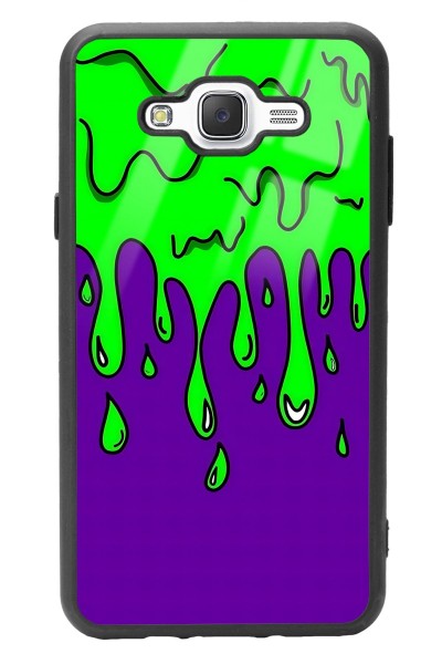 Samsung J7 Neon Damla Tasarımlı Glossy Telefon Kılıfı