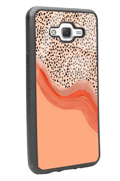 Samsung J7 Nude Benekli Tasarımlı Glossy Telefon Kılıfı