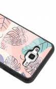 Samsung J7 Nude Yapraklar Tasarımlı Glossy Telefon Kılıfı