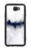 Samsung J7 Prime Beyaz Batman Tasarımlı Glossy Telefon Kılıfı