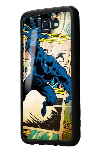 Samsung J7 Prime Black Panther Kara Panter Tasarımlı Glossy Telefon Kılıfı