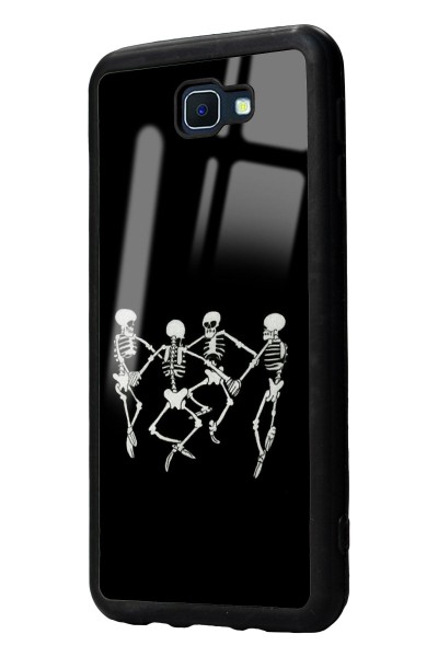 Samsung J7 Prime Dancer Skeleton Tasarımlı Glossy Telefon Kılıfı