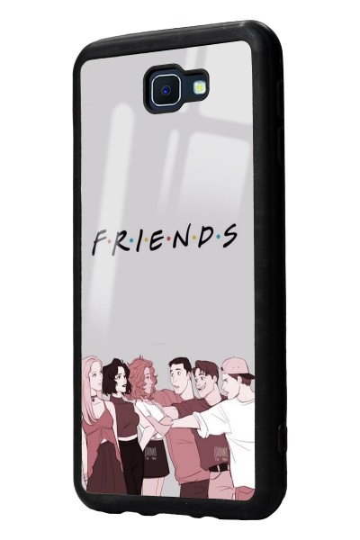 Samsung J7 Prime Doodle Friends Tasarımlı Glossy Telefon Kılıfı