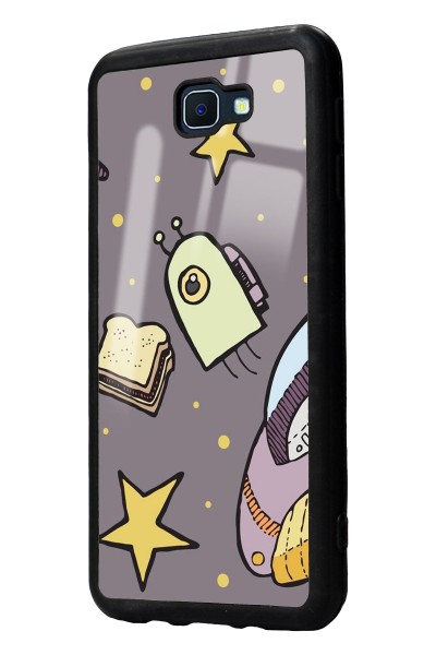 Samsung J7 Prime Doodle Jump Tasarımlı Glossy Telefon Kılıfı