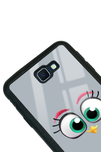 Samsung J7 Prime Grey Angry Birds Tasarımlı Glossy Telefon Kılıfı