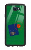 Samsung J7 Prime Happy Green Tasarımlı Glossy Telefon Kılıfı