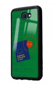 Samsung J7 Prime Happy Green Tasarımlı Glossy Telefon Kılıfı