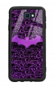 Samsung J7 Prime Lila Batman Tasarımlı Glossy Telefon Kılıfı
