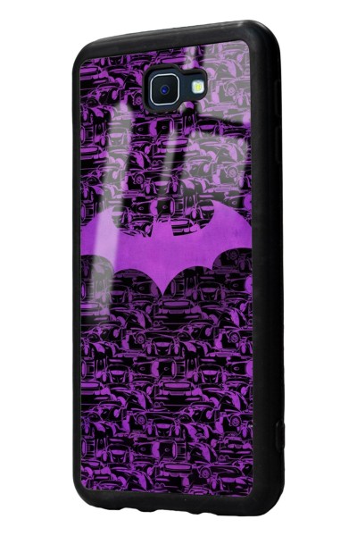 Samsung J7 Prime Lila Batman Tasarımlı Glossy Telefon Kılıfı