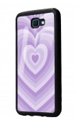 Samsung J7 Prime Lila Kalp Tasarımlı Glossy Telefon Kılıfı