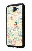 Samsung J7 Prime Mickey Stamp Tasarımlı Glossy Telefon Kılıfı