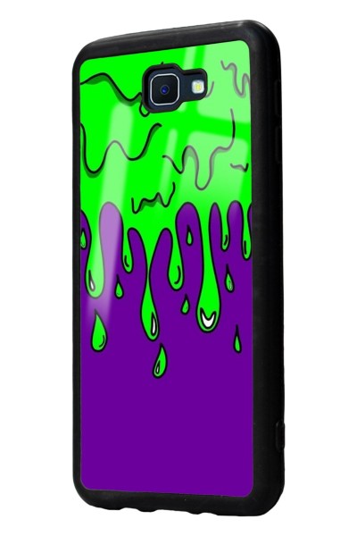 Samsung J7 Prime Neon Damla Tasarımlı Glossy Telefon Kılıfı