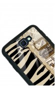Samsung J7 Prime Zebra Gazete Tasarımlı Glossy Telefon Kılıfı