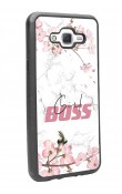 Samsung J7 Sakura Girl Boss Tasarımlı Glossy Telefon Kılıfı