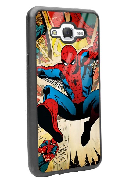 Samsung J7 Spider-man Örümcek Adam Tasarımlı Glossy Telefon Kılıfı