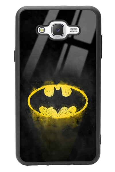 Samsung J7 Yellow Batman Tasarımlı Glossy Telefon Kılıfı