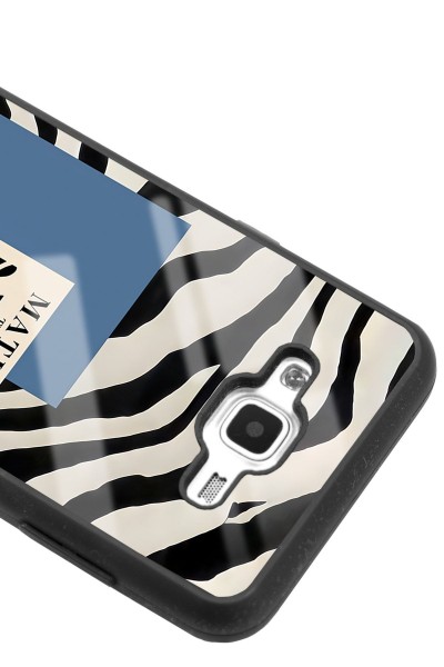 Samsung J7 Zebra Matısse Tasarımlı Glossy Telefon Kılıfı
