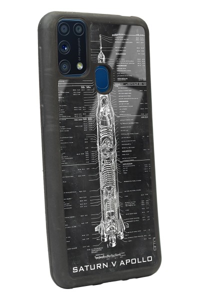 Samsung M-31 Apollo Plan Tasarımlı Glossy Telefon Kılıfı
