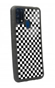Samsung M-31 Damalı Tasarımlı Glossy Telefon Kılıfı