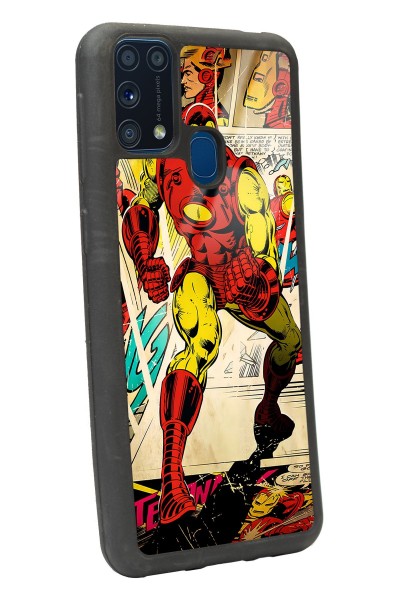 Samsung M-31 Iron Man Demir Adam Tasarımlı Glossy Telefon Kılıfı