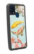 Samsung M-31 Koi Balığı Tasarımlı Glossy Telefon Kılıfı