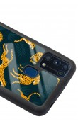 Samsung M-31 Leaf Leopar Tasarımlı Glossy Telefon Kılıfı