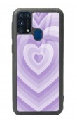 Samsung M-31 Lila Kalp Tasarımlı Glossy Telefon Kılıfı