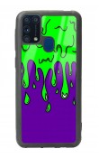 Samsung M-31 Neon Damla Tasarımlı Glossy Telefon Kılıfı