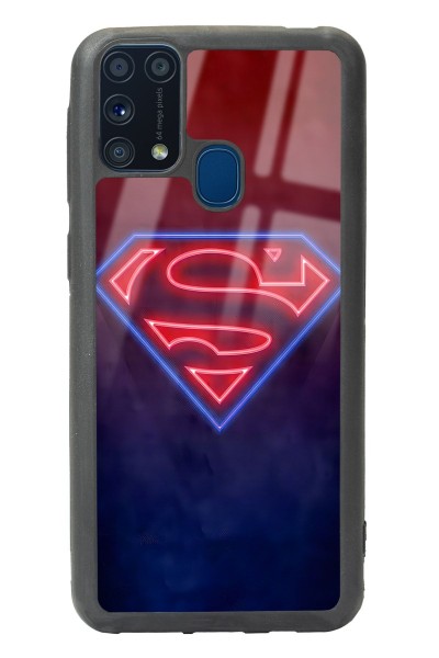 Samsung M-31 Neon Superman Tasarımlı Glossy Telefon Kılıfı
