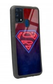 Samsung M-31 Neon Superman Tasarımlı Glossy Telefon Kılıfı