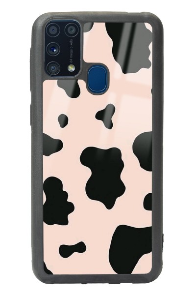 Samsung M-31 Pink Milky Tasarımlı Glossy Telefon Kılıfı