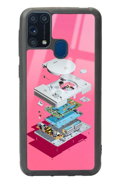 Samsung M-31 Playstation Tasarımlı Glossy Telefon Kılıfı