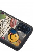 Samsung M-31 Retro Sticker Tasarımlı Glossy Telefon Kılıfı