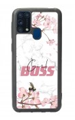 Samsung M-31 Sakura Girl Boss Tasarımlı Glossy Telefon Kılıfı
