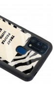 Samsung M-31 Zebra Motto Tasarımlı Glossy Telefon Kılıfı