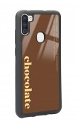 Samsung M11 Choclate Tasarımlı Glossy Telefon Kılıfı