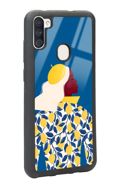 Samsung M11 Lemon Woman Tasarımlı Glossy Telefon Kılıfı