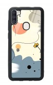 Samsung M11 Nude Papatya Tasarımlı Glossy Telefon Kılıfı